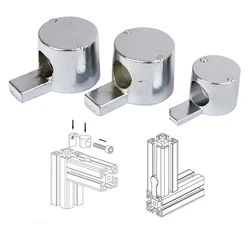 10pcs Aluminum Extrusion Profile Half Shaft built-in Connector Metal Carbon Steel Whistle Butt Joint Fixture  20 30 40 45 Series