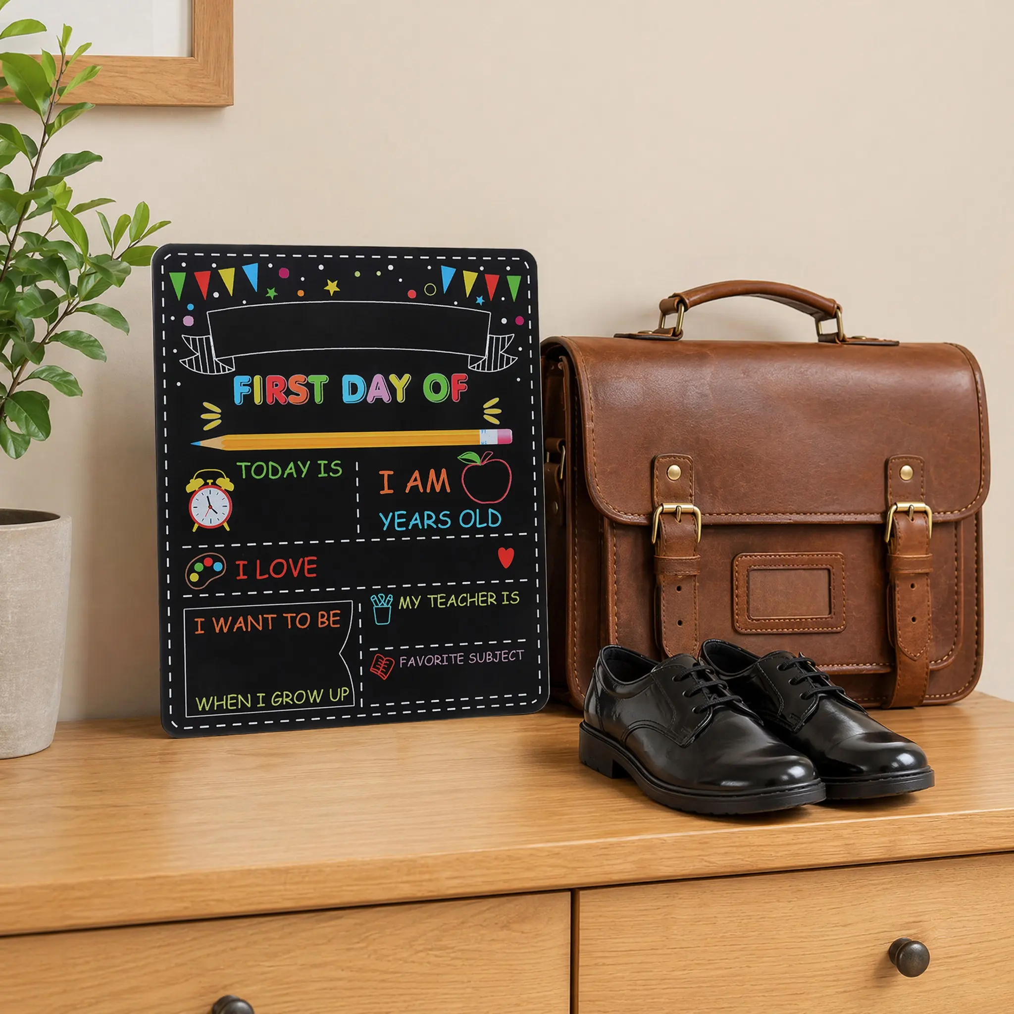 2pcs-chalkboard-sign-photo-booth-props-first-day-of-school-board-reusable-double-sided-blackboard-for-home-learning-playroom
