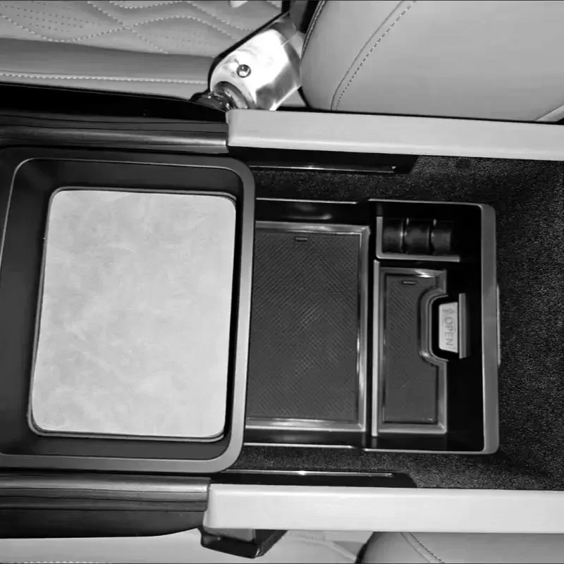 ل Haval H9 2024 2025 مسند ذراع السيارة صندوق تخزين مقصورة التخزين المركزية مقصورة صندوق تخزين اكسسوارات السيارات #4