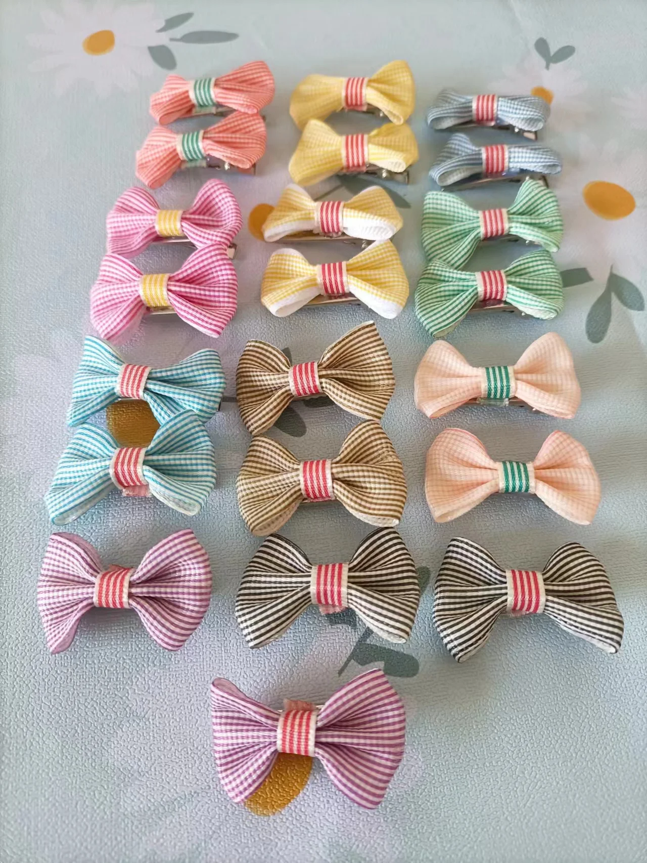 5pcs Cute Dog Hair Clips Puppy Hairpin Pet Cat Handmade Hairpin Pet Bow Hair Accessories Multicolor