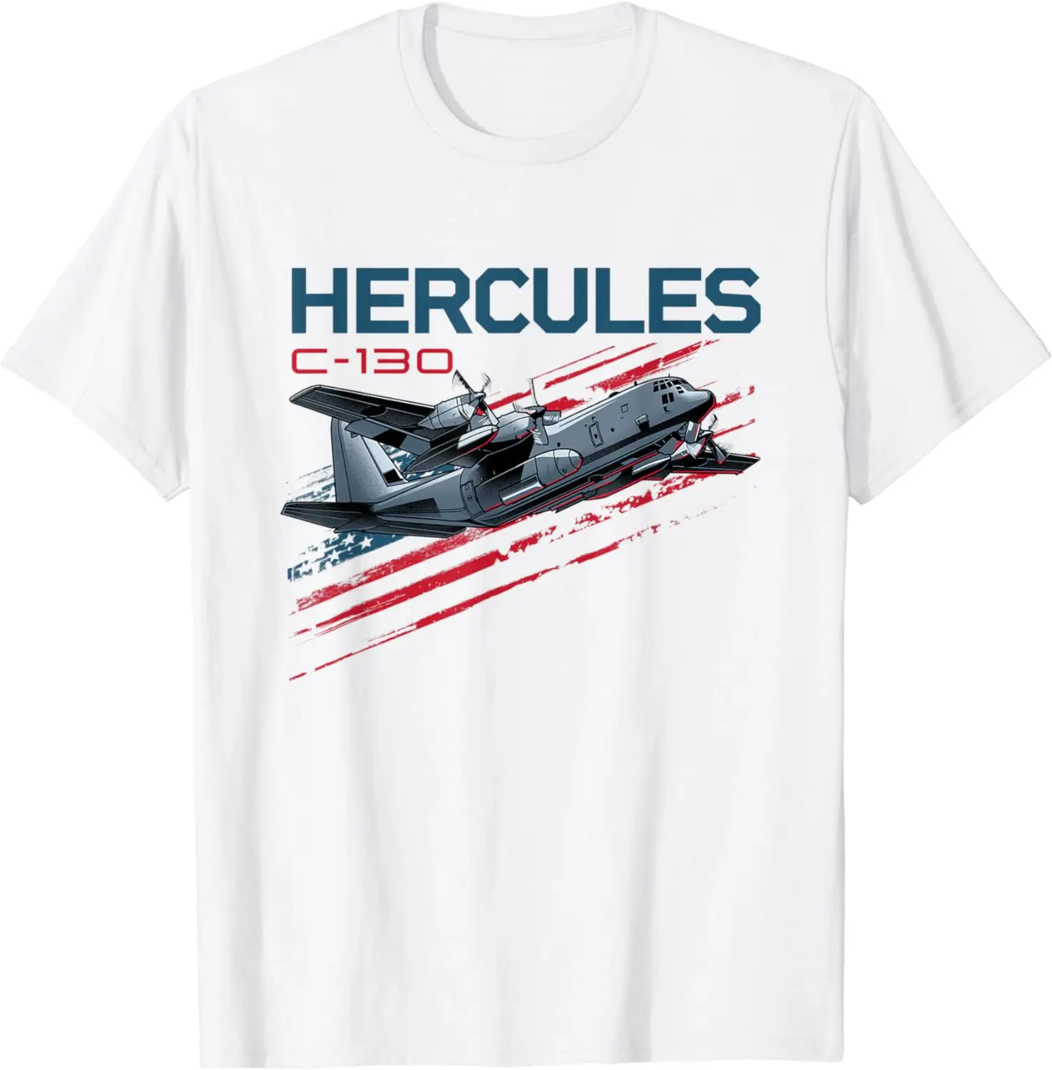 C-130 Hercules Military Cargo Airplane T-Shirt 100% Cotton O-Neck Summer Short Sleeve Casual Mens T-shirt Size S-3XL