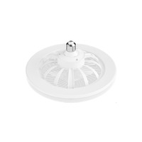 Dimmable E27 Fan Light E27 Spiral Lamp Holder Three-speed Mode E27 Fan Lamp Adjustable Silent 2 in 1 LED Light Ceiling Fan