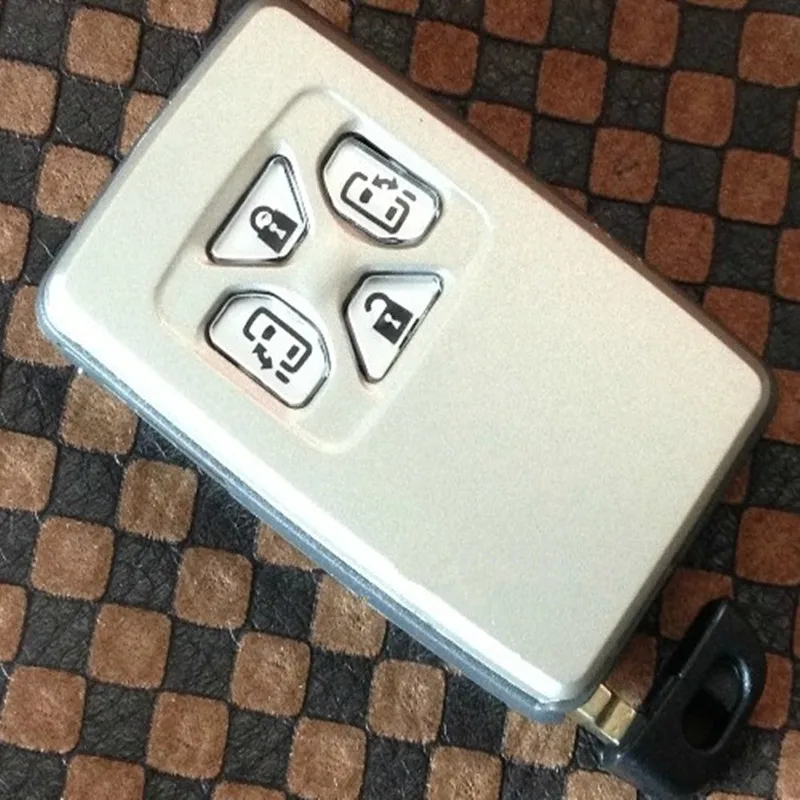 

4/5 Button Smart Card Remote Car Key Shell Case Fob For Toyota Alphard Estima Vellfire With Uncut Blade
