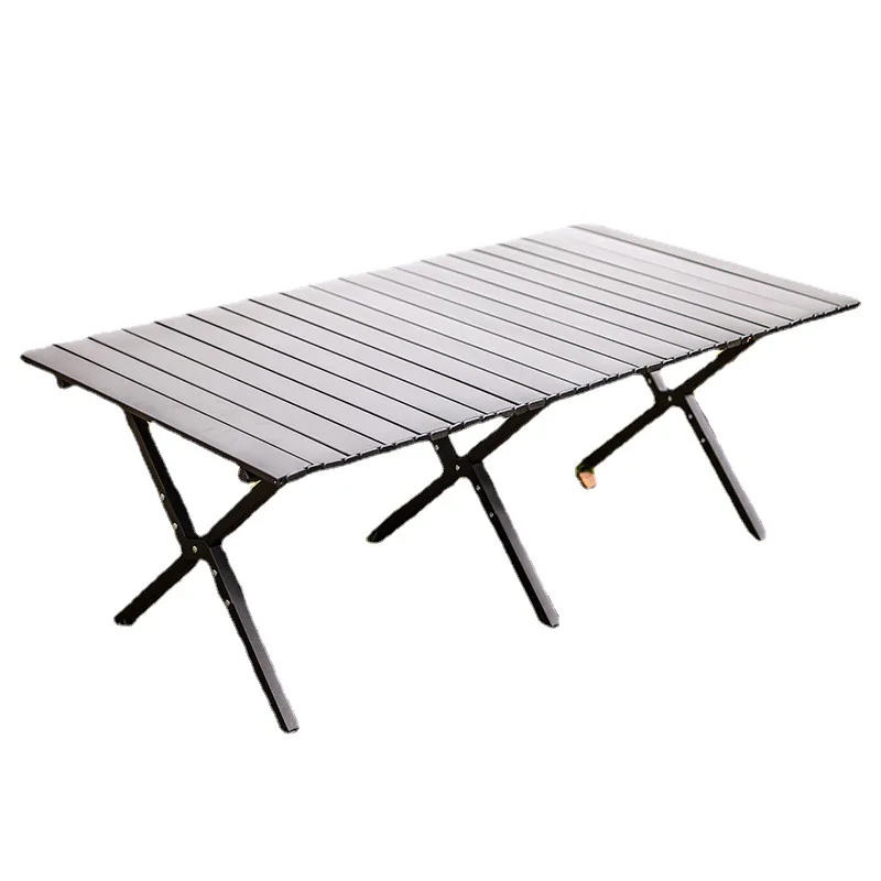 

Outdoor folding table carbon steel alloy egg roll table and chairs camping picnic table portable camping table