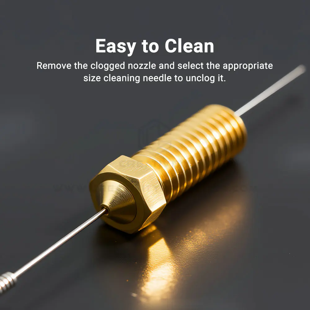10PC Nozzle Cleaning Needle 0.2/0.3/0.35/0.4mm Nozzle Cleaning Tool Drill For MK8/V6/Volcano Nozzle Ender3 Labx1 3d printer view 3