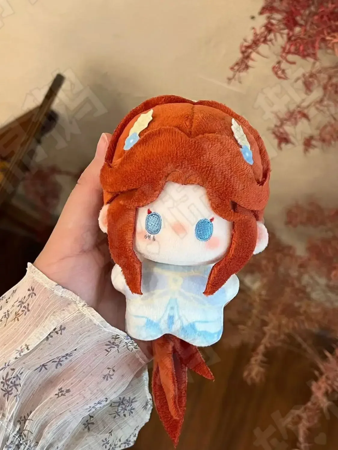 

10cm Game Identity Ⅴ Grace Naiad Cotton Doll Adorable Plush Doll Printed Starfish Body Pendant Cosplay Keychain Toy Holiday Gift