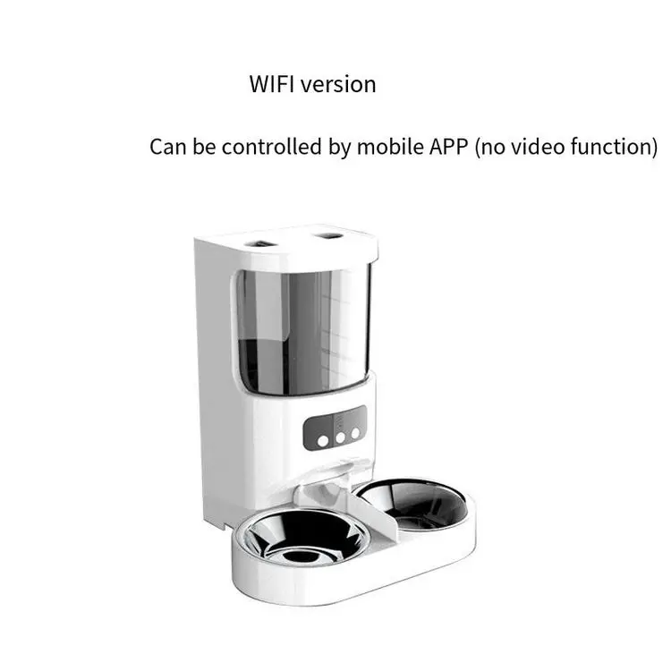 Wholesale Cat Feeder Multi-functional Cats Double Bowl Button Version Remote Control Double Bowl for Cats Small Dogs