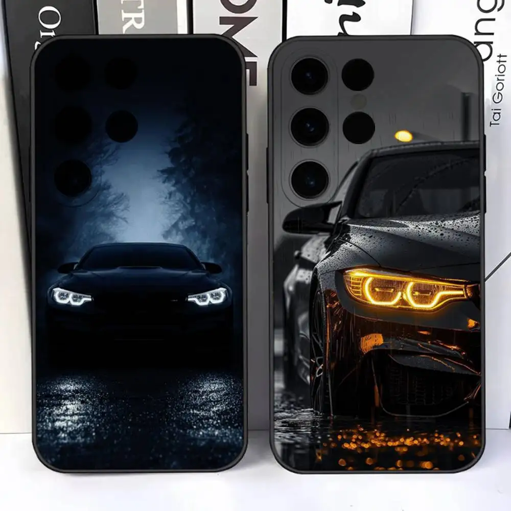 

Sport Cars B-BMW-es For Samsung S25,S24,Ultra,S20,S30,Plus,S22,S23,Ultra,Plus,5G Black Silicone Soft Case