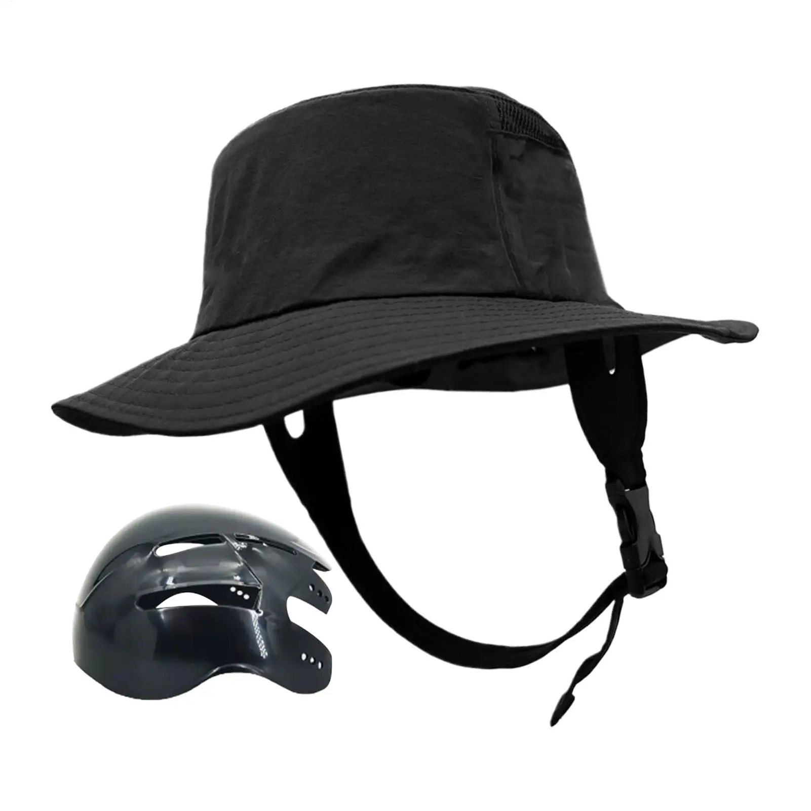 Bike Helmet Hat Adjustable Breathable Detachable Head Protection Detachable Cycling Fishing Hat For Adults Bicycle Surfing