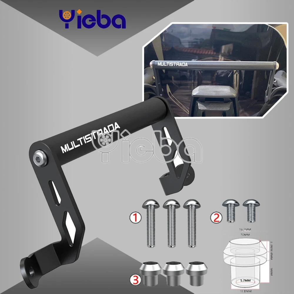 

For Ducati MULTISTRADA 1200 S 2024 Motorcycle Phone Holder Stand GPS Multistrada MTS 950 1200S ENDURO Navigation Plate Bracket