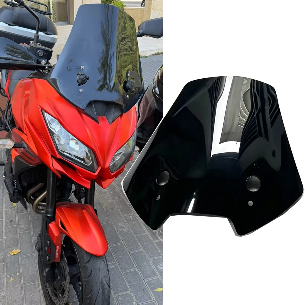 For Kawasaki KLE650 VERSYS650 2015-2020 2021 Versys 650 Windscreen Windshield Wind Deflector Visor Glass Motorcycle Accessories