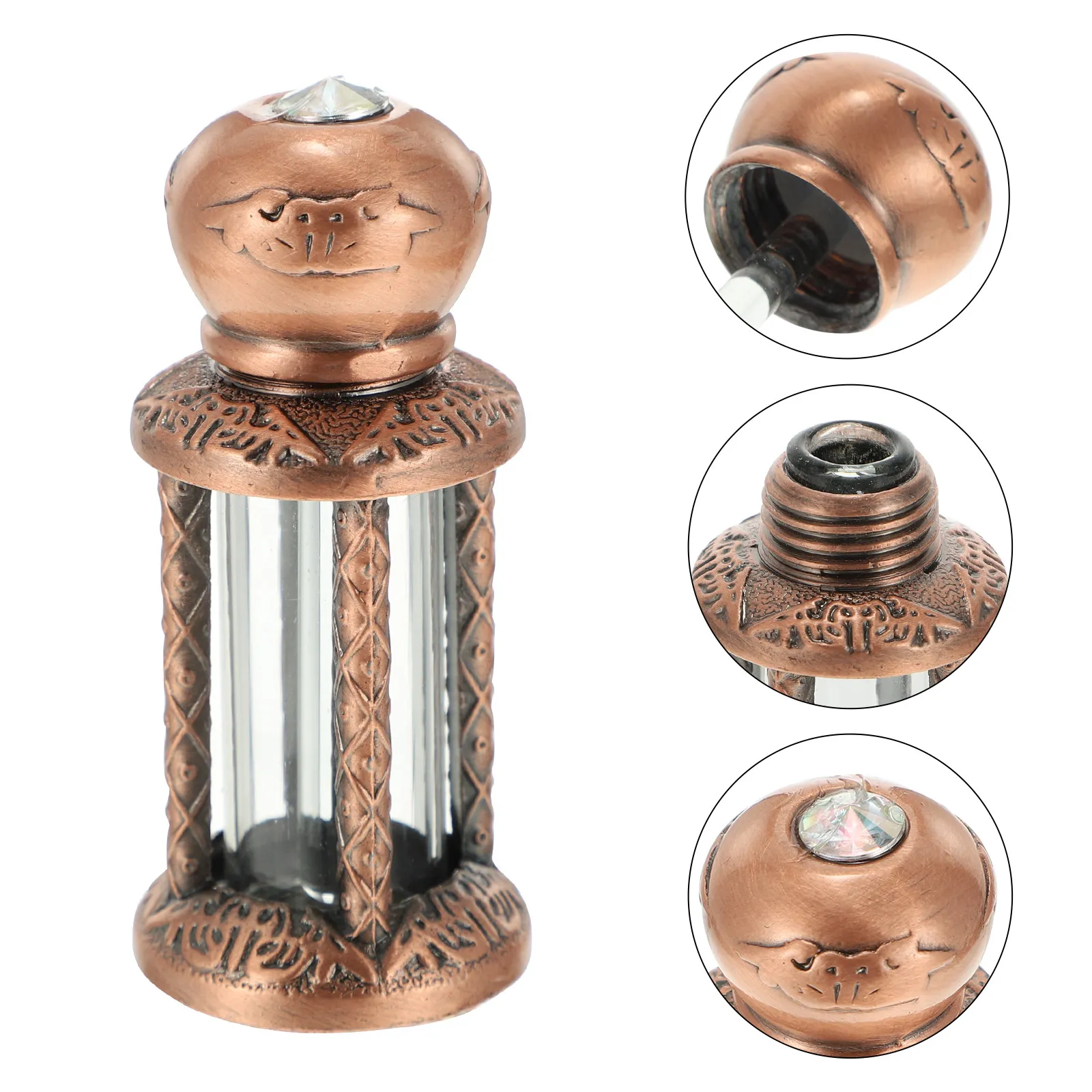 

Флакон для эфирных масел 3 мл, многоразовый, винтажный, стеклянный, с дозатором-пипеткой, для путешествий, дома, офиса, декора рабочего стола, экологичный