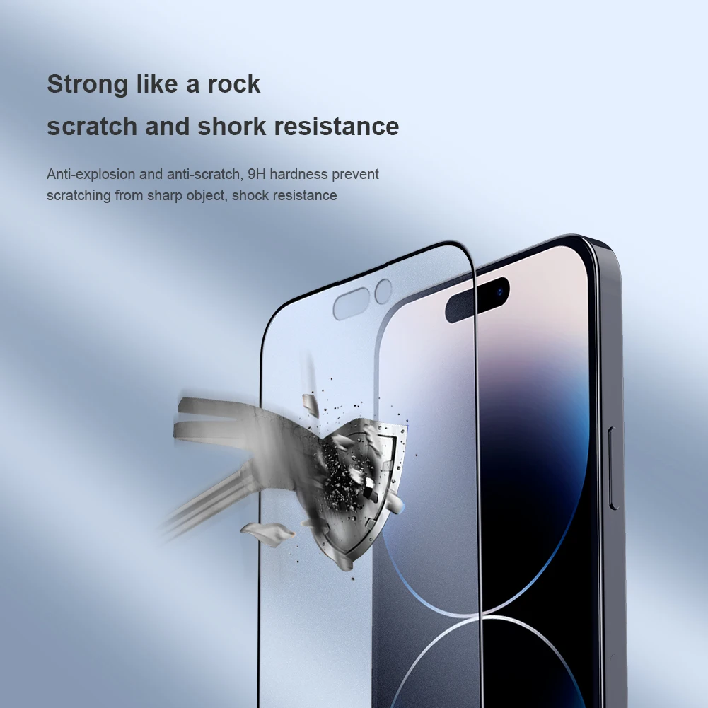 Nillkin Anti-Explosion Screen Protector For Apple iPhone 14 Pro Max /iP14 Plus FogMirror Full Coverage Matte Tempered Glass Film
