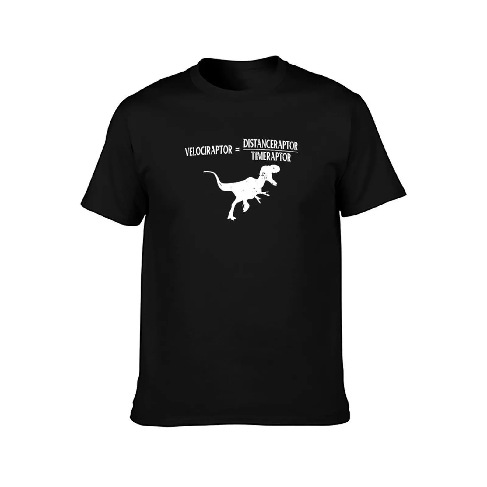 Distanceraptor/Timeraptor=Velociraptor Dinosaur T-Shirt Casual Light Summer Short Sleeve Top