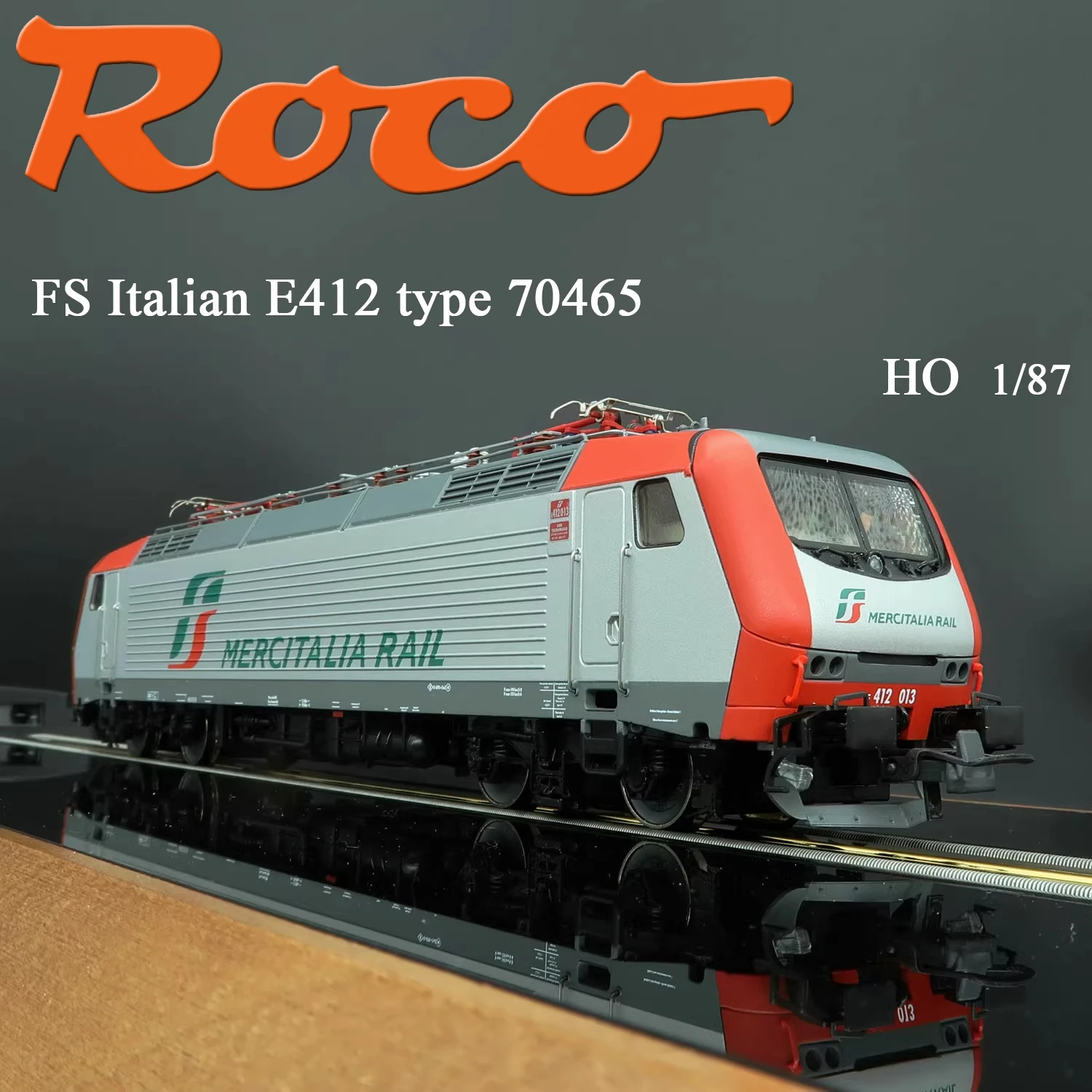 

ROCO HO Scale 1/87 Toy Train E412 Electric Locomotive 70465 Digital Sound Edition Painted Train Model Boys Gift