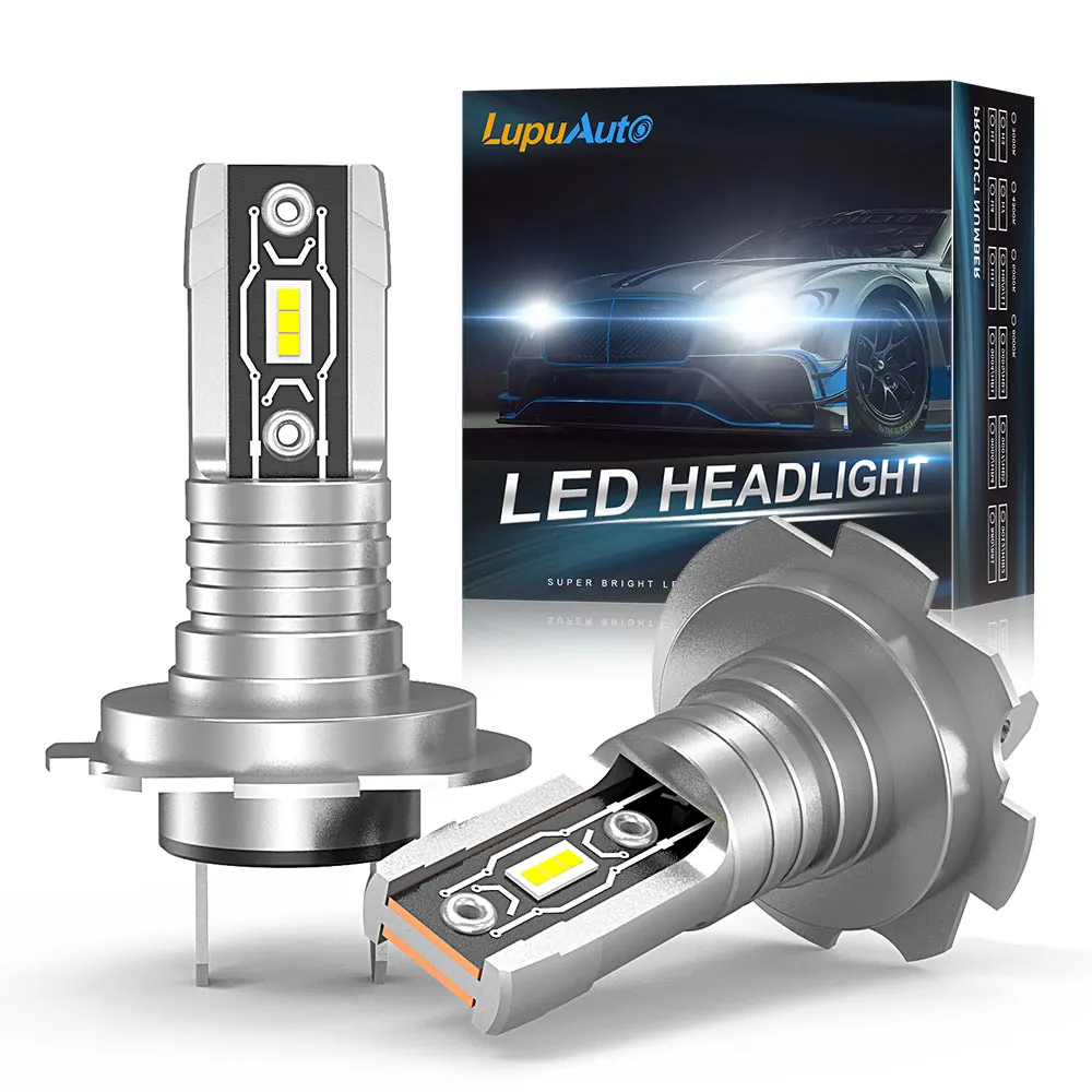 12V H7 Led-lampe 1:1 Mini Größe Xenon Weiß Scheinwerfer Birne 16000Lm 6000K Fanless Drahtlose H7 Auto Led lampen Helle Stecker und Spielen