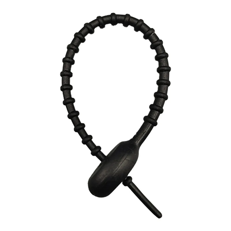 Fascetta per cavi a T/A1 in silicone Anello per corda di stoccaggio multifunzionale Accessori per borse per fascette anti-smarrimento Fascio di anelli per fibbia appesa per auto