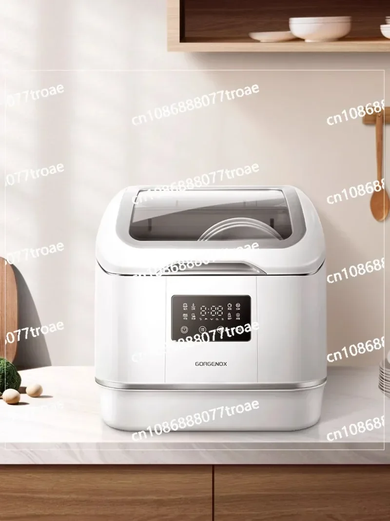 【 Installation free 】 Desktop dishwasher fully automatic household small 4 sets of hot air