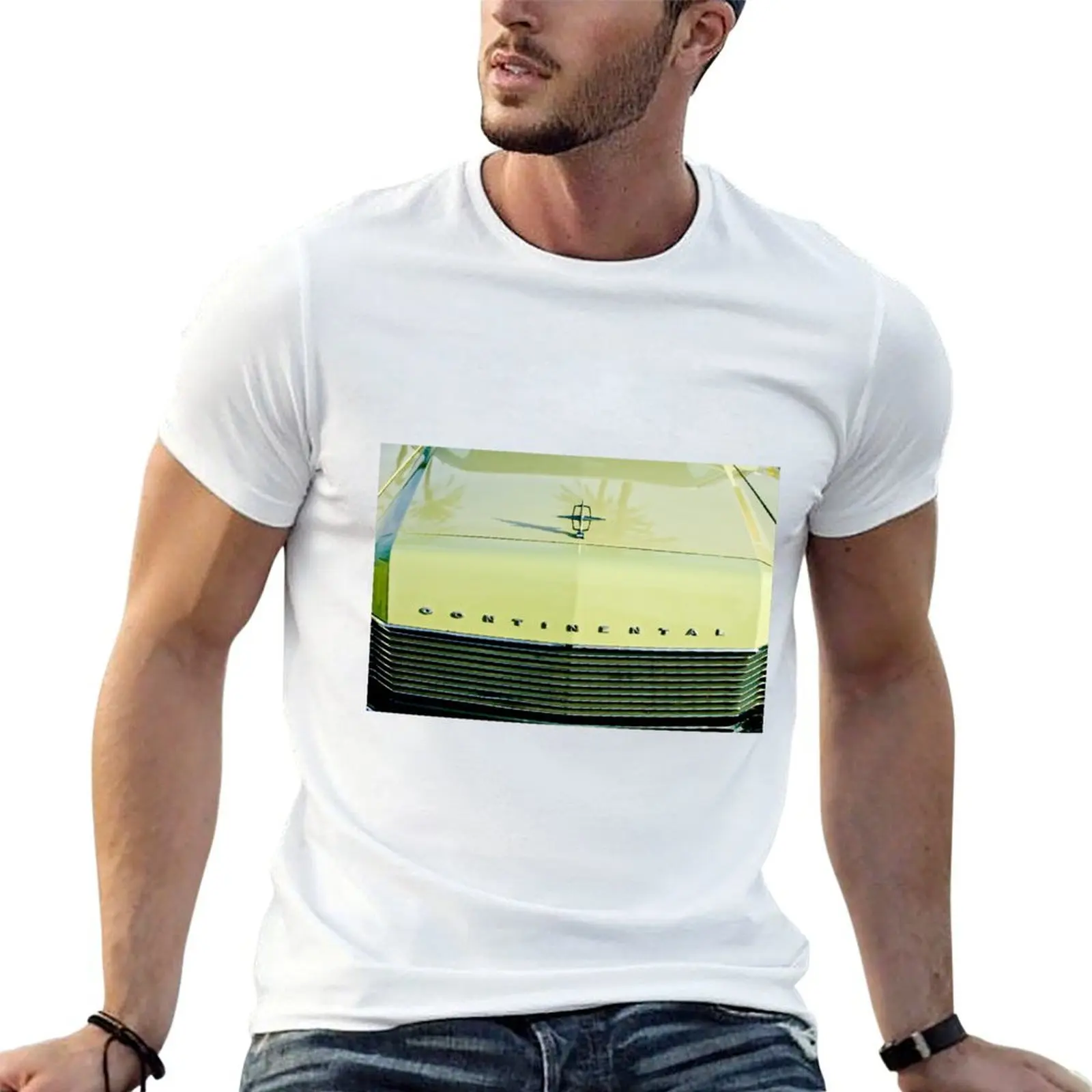 

man - Ornament Grille 1967 Lincoln shirt t Continental Emblem T-Shirt Hood -0031c plain