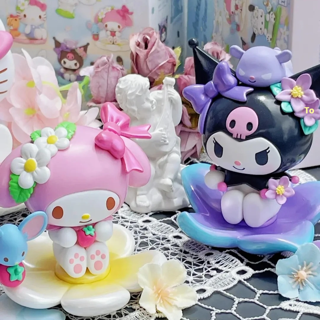 

Подлинная Toptoy Sanrio Spring Flower Series слепая коробка Kawaii кукла фигурка коллекция настольный орнамент модный тренд подарок