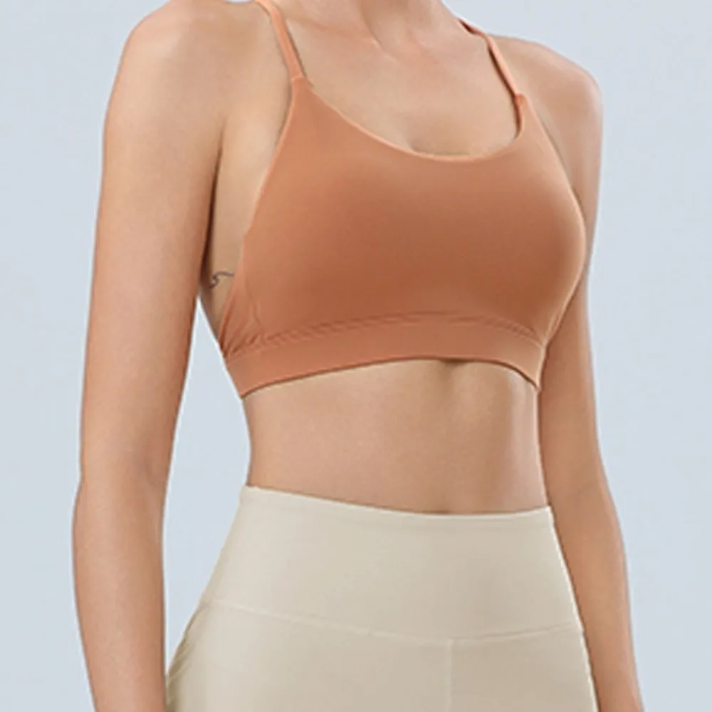 

Fashionable Beauty Back Sports Bra Shockproof Anti Sagging Yoga Underwear Comfortable Slim Training Fitness Bra Gym