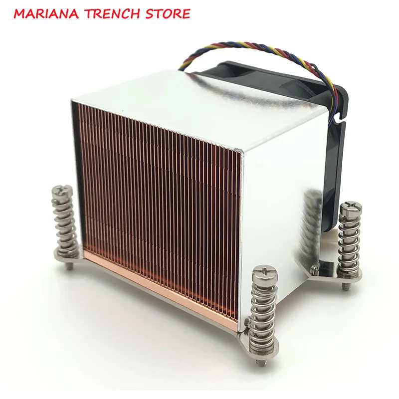 2U6C 2U AM4 Server CPU Cooler Rectangle Product Size 93X90X67mm 12V 4pin PWM Two Ball Bearing Power Consumption 135W