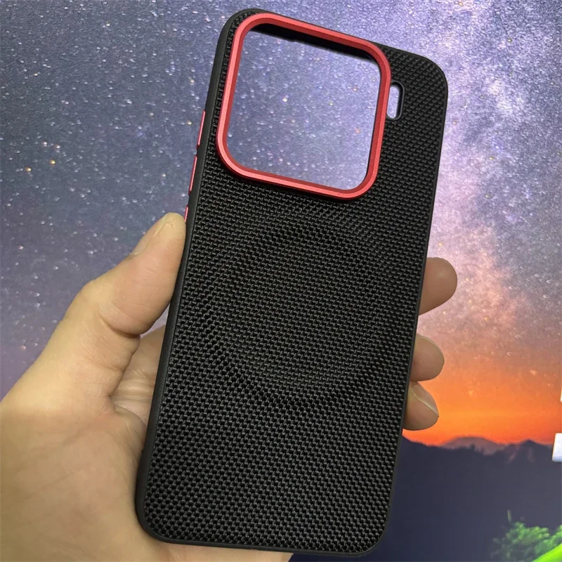 حافظة مغناطيسية لهاتف اوبو فايند X9 برو MagSafe من النايلون المنسوج غير اللامع غطاء صديق للبشرة لـ Find X9Pro 5G ممتص للصدمات