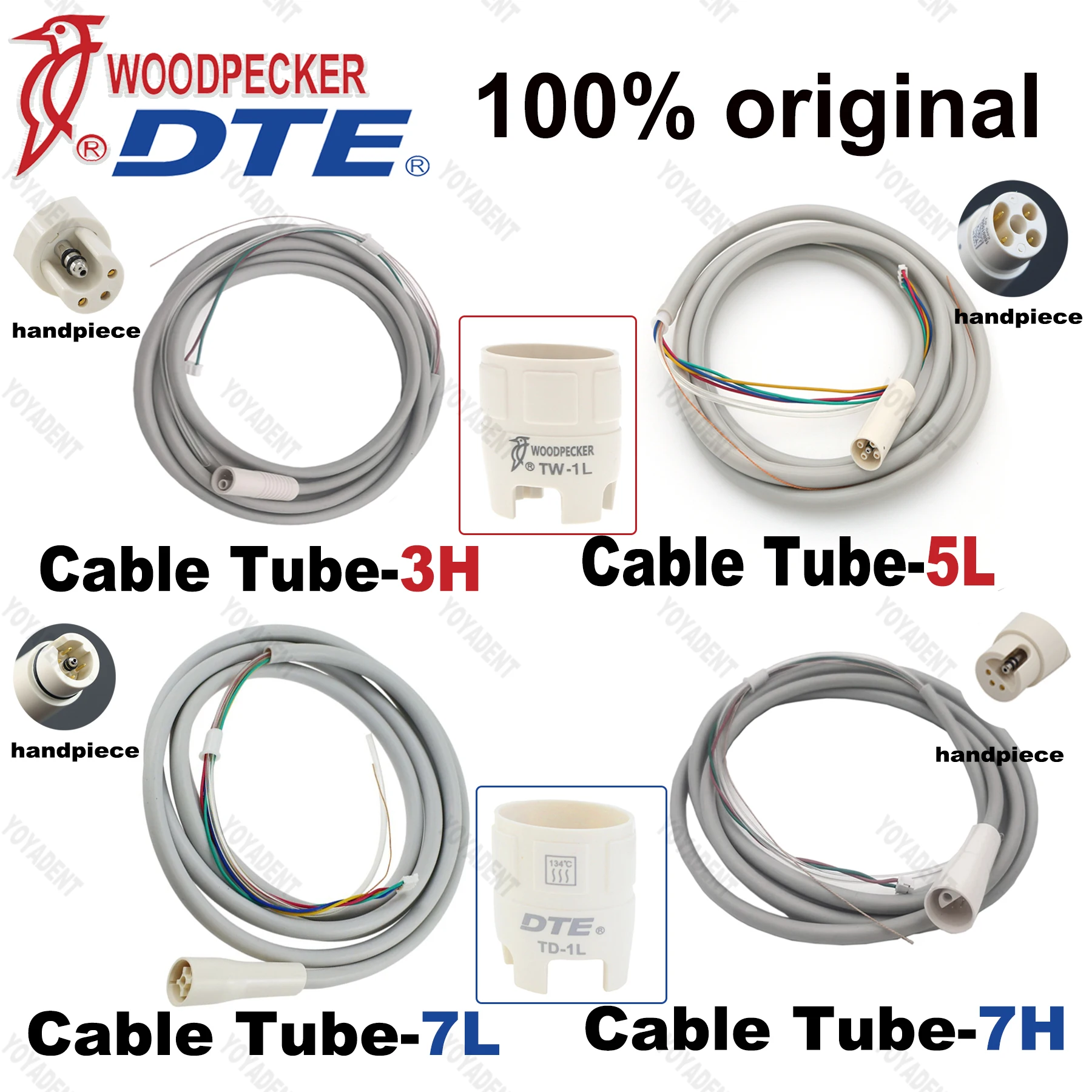 

Original Woodpecker DTE Dental Ultrasonic Scaler Detachable Cable Fit Woodpecker DTE EMS NSK ACTEON SATELEC Handpiece