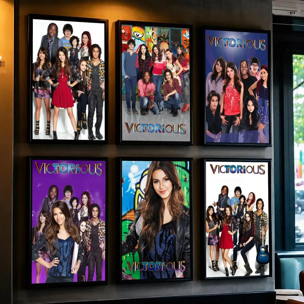 tv series V-Victorious-S Poster Decorative Wall Art Sticker for Cafe Office Bedroom and Living Room
