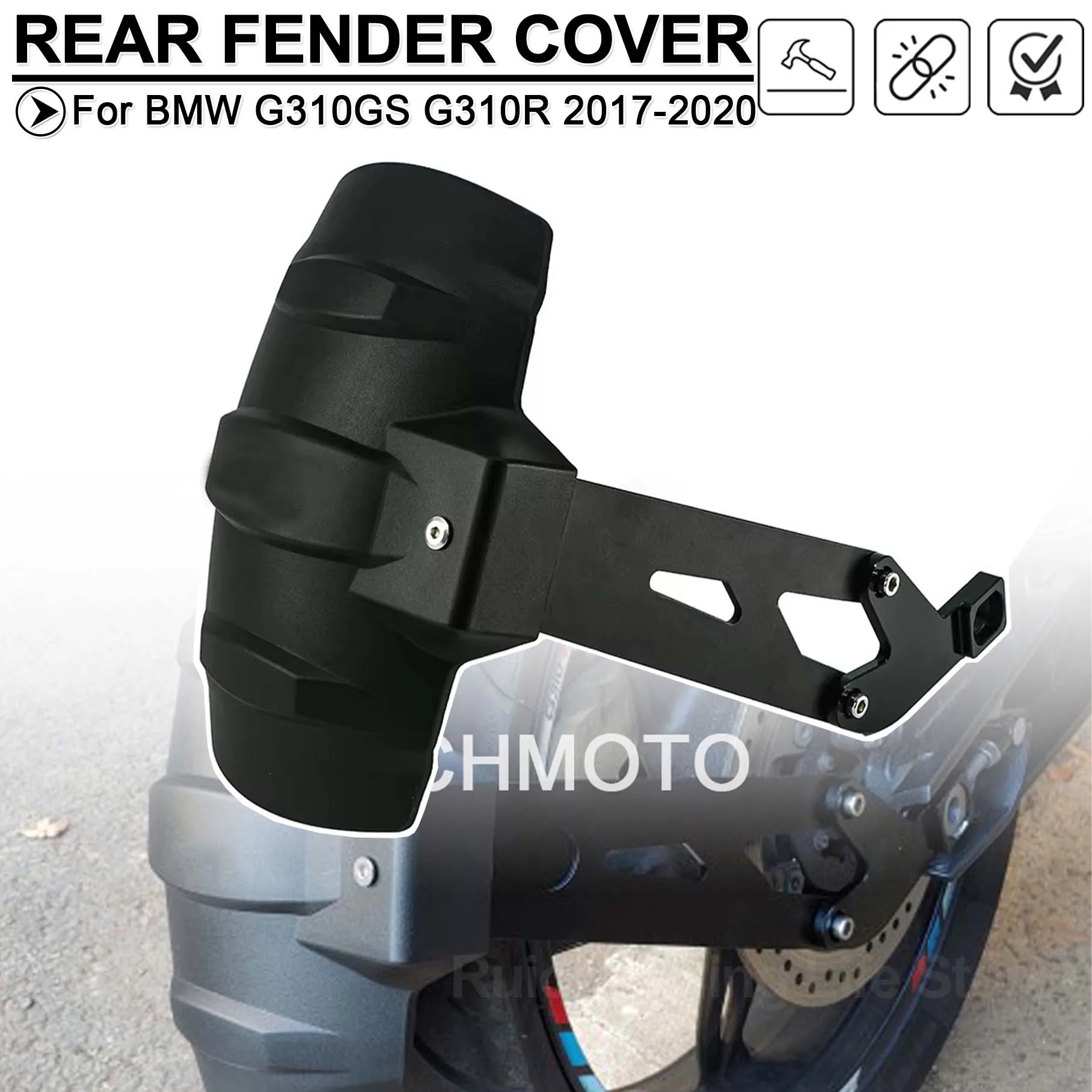 

Fender Motorcycle Mudguard Rear Tire Mud Splash Guard Accessories Kit For BMW G310GS G310R G310 GS G 310R 2017-2021 2022 2023