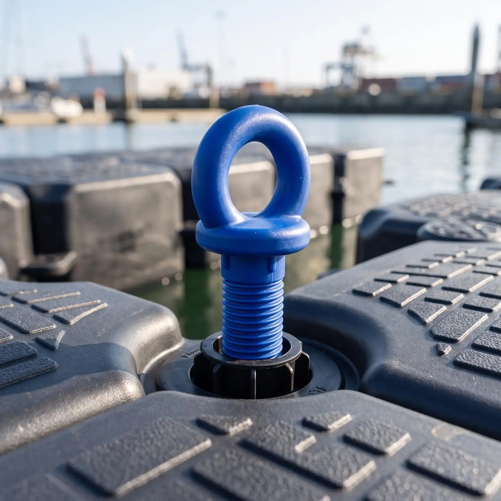 Modular Pontoon Dock Unit Anti Slip Raised Pattern for Secure Footing on Wet Surface