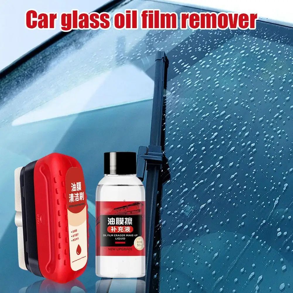 Car Windshield Cleaner, Oil Film Remover, Vidro Brilhante, Poderoso, Janela Vidro Cleaner, Remove Sujeira, Auto Escova De Limpeza