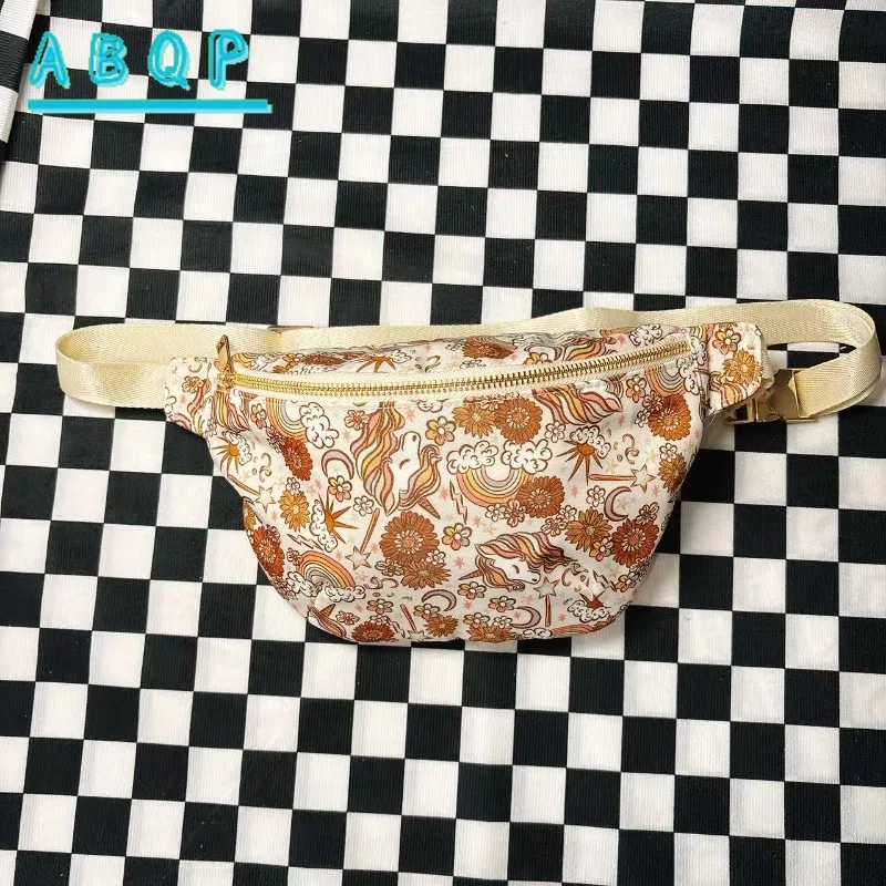 

New Waist Bag Luxury Brand Fashion Women's Waist Bag Nylon Waterproof Cartoon Women's Crossbody Bag High Quality Large Capacity