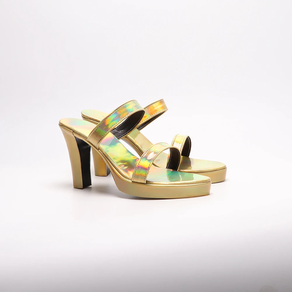 Jogo nikke a deusa da vitória helen cosplay sapatos de salto alto dourado adereços anime festa de halloween feminino role play feito sob encomenda