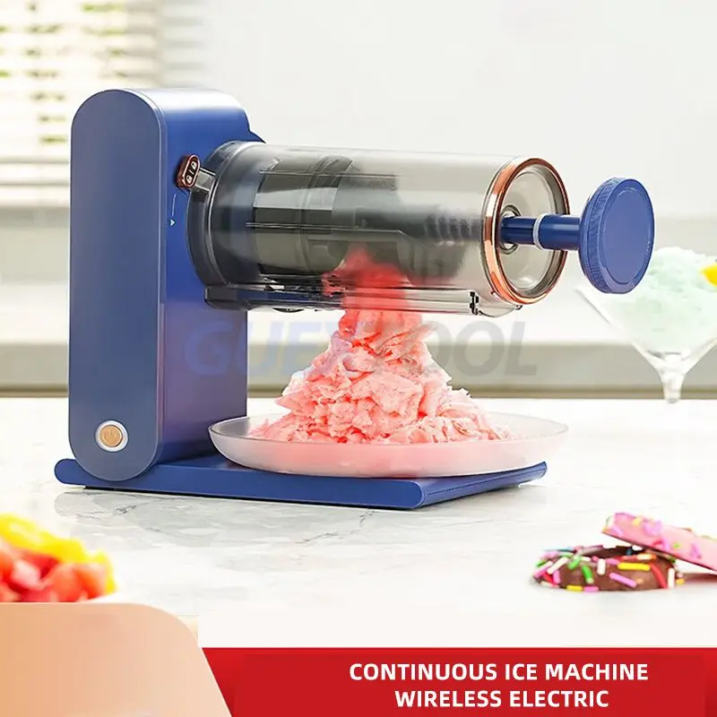 Ponceuse électrique domestique, petite ponceuse à flocon de neige, brise-glace électrique, glace pilée, ponceuse continue