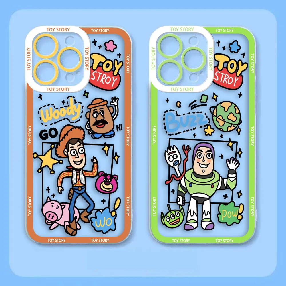 Disney Toy Story Three-eyed Baby Angel Eyes Clear Phone Case For iPhone Apple 15 14 12 13 11 16 8 7 SE Plus X XR Max Case Funda