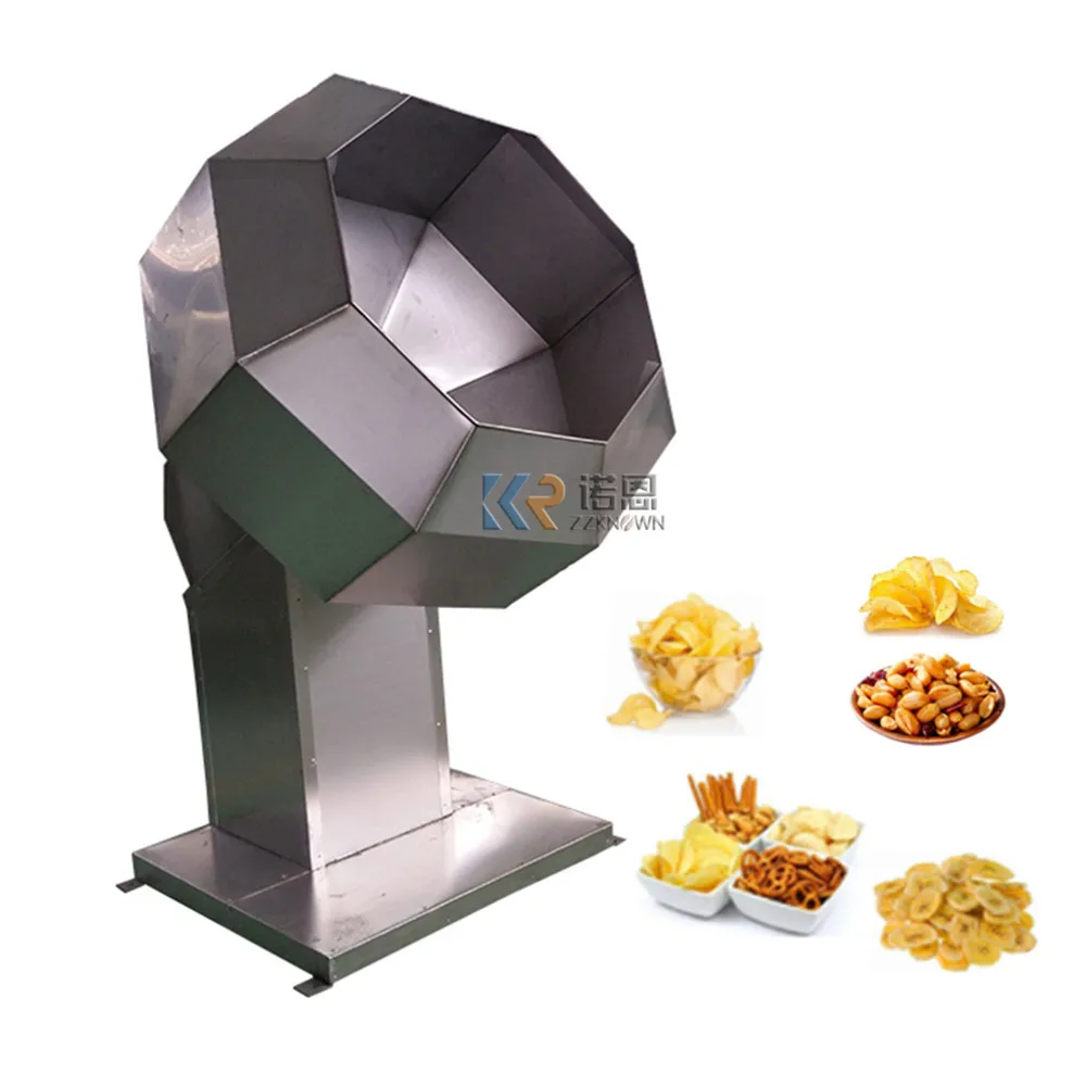 Good Price Potato Chips French Fries Seasoning Machine Octagonal Snack Food Flavoring Machine