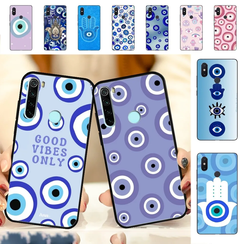 Evil Eye fashion Phone Case For Redmi Note 4 X 5 A 6 7 8 T 9 9S 10 11 11S 11Epro Poco M3 pro