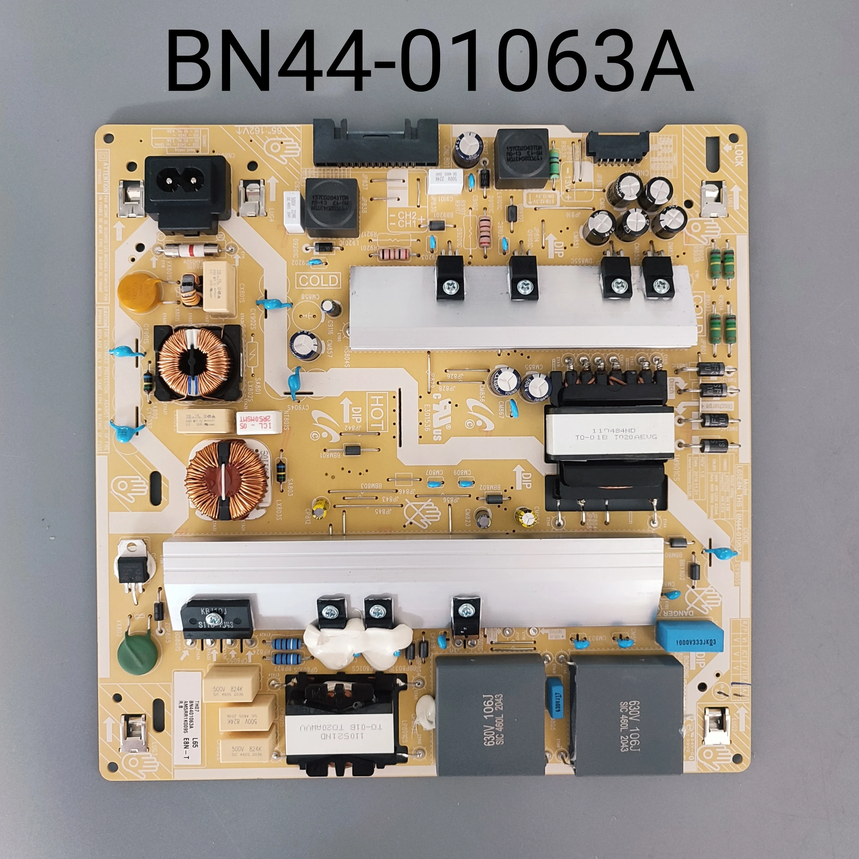 

Original BN44-01063A BN44-01063 L65E8N_THS Power Supply Board For GQ65Q778GT GQ65Q77 QN65Q70TAFXZA TV The Test Works Properly