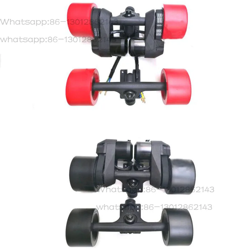 Electric accessories double drive external gear belt double motor Skateboard motor power group 83mm electric wheel