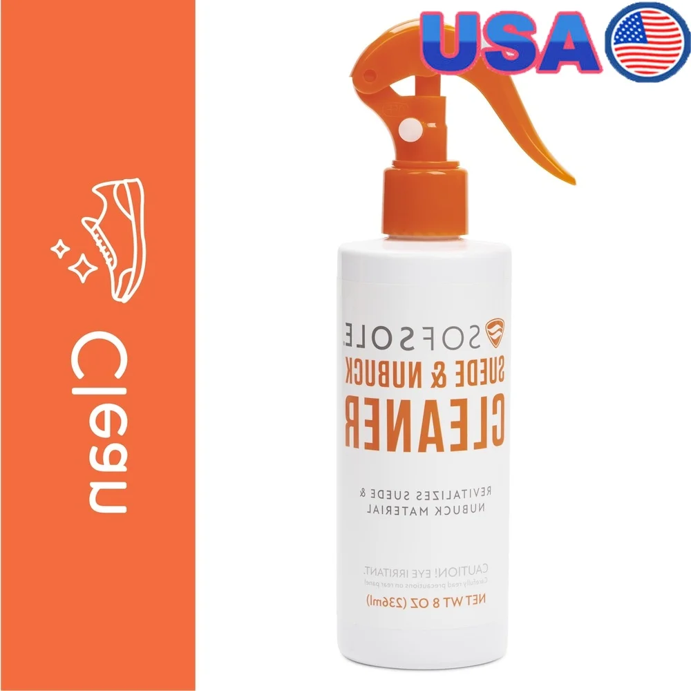 

Средство для чистки замши и нубука, триггерный спрей, пятно, водостойкая сумка для обуви, куртки, очиститель кожи, многоцелевой, быстродействующий, 8 унций