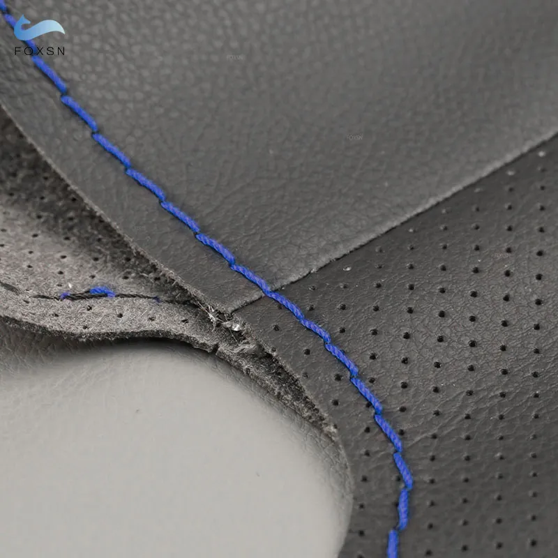 Hand-stitched Microfiber Perforated Leather Car Steering Wheel Cover For Lexus RX270 RX350 RX450 2009-2011 with Threads Needles