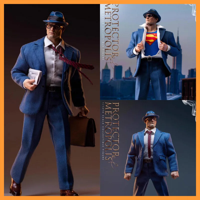 In Stock MUFF TOYS 1/12 Handsome Gentleman With Versatile Personality Guardian Reporter Fit 6inch Action Figure Model Toys