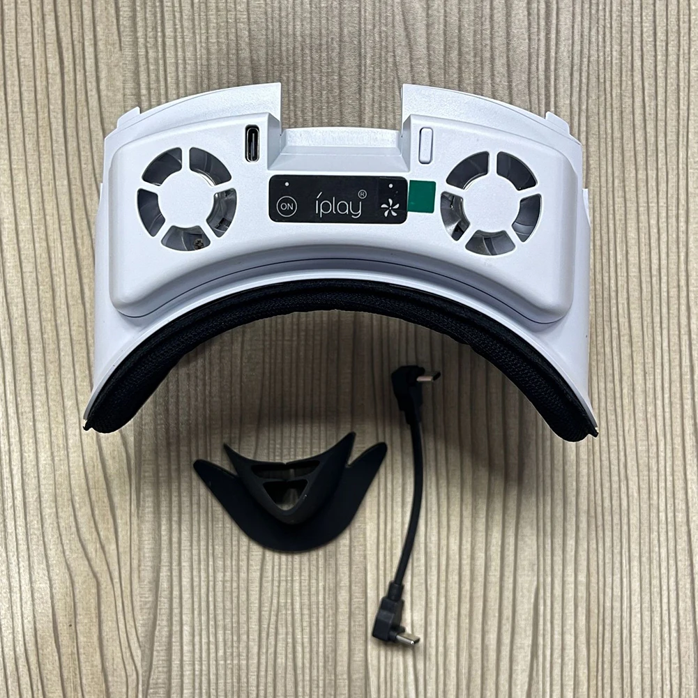 Face Cover with Cooling Fan Facial Interface Radiator with RGB Light Cool Mask with Anti-Leakage Nose Pad for Meta Quest 3 image 2