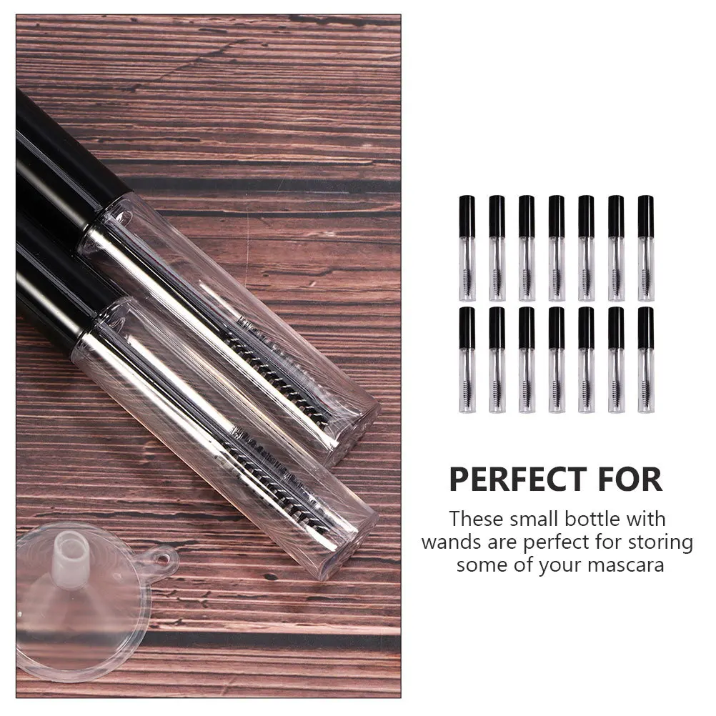 1 set di tubi per mascara fai da te bottiglia per ciglia riutilizzabile vuota mini contenitore pratico leggero da viaggio portatile con imbuto
