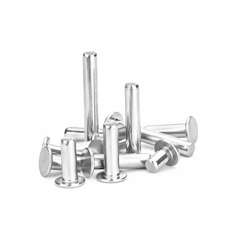 

100pcs M2 M2.5 Length Stainless Steel Rivets Flat Head Solid Percussion Rivet Gb109