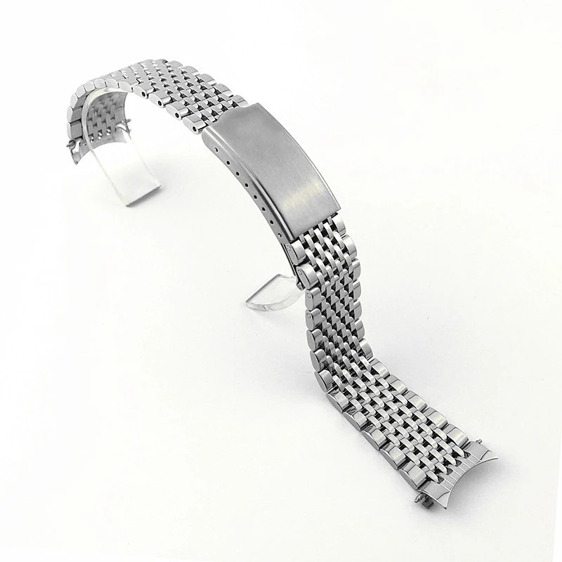 for Seamaster Speedmaster Watch Strap 20mm 19mm 18mm Stainless Steel Curved End Metal Watch Bands Business Replacement Bracelet