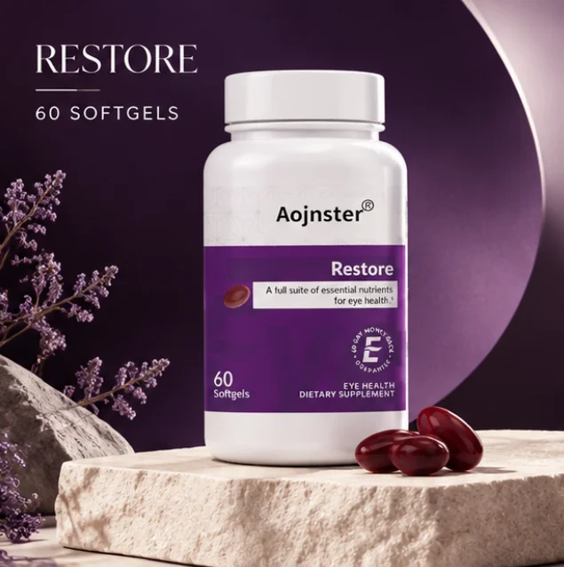Eye Health Restore Softgels, Premium Essential Nutrient Complex Support Eye Wellness, 60 Softgels