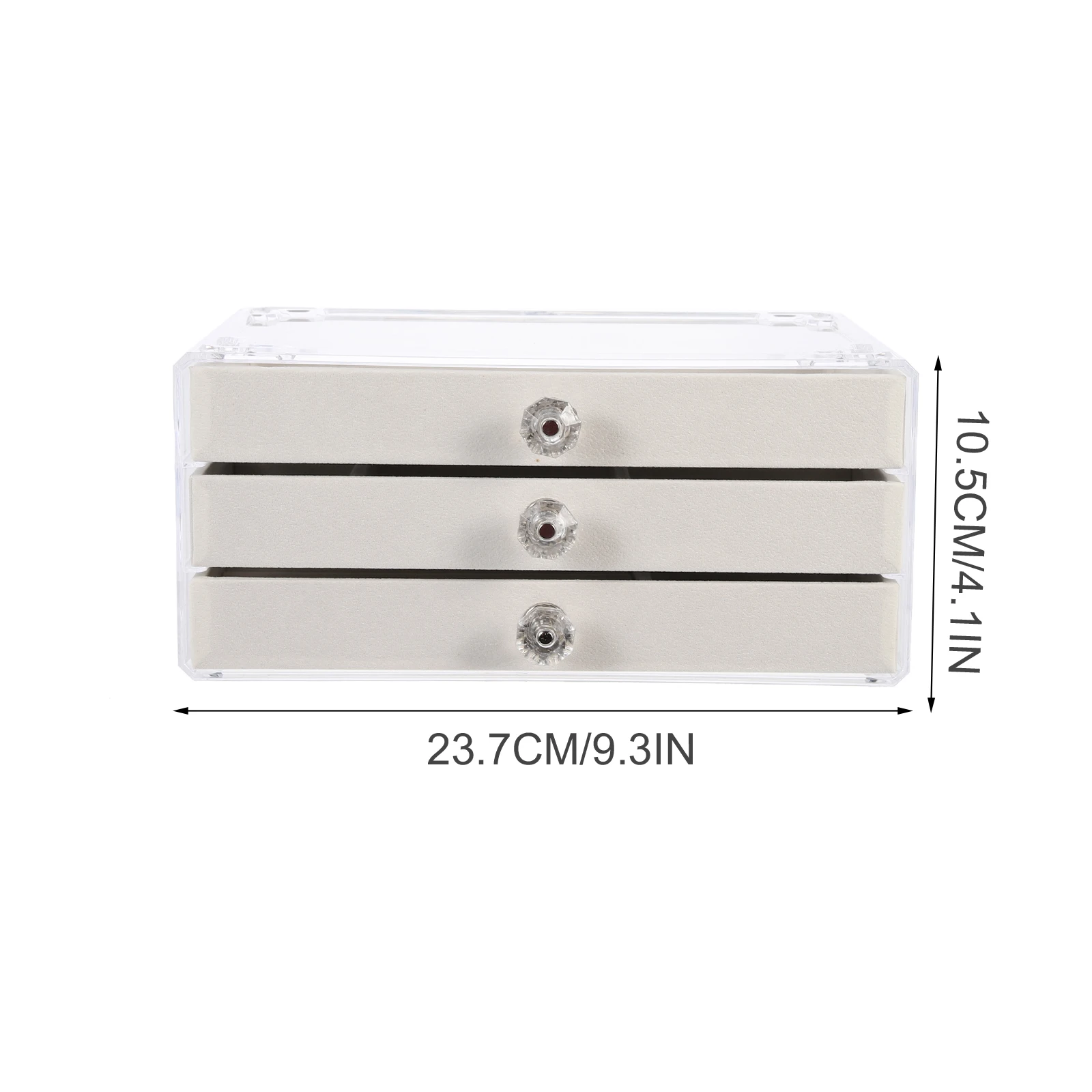 

Classic Minimalist Jewelry Storage Box Drawer-Type Earrings Necklace Organizer Home Decorative Desktop Bracelet Holder Box