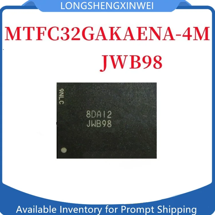 

1PCS Original MTFC32GAKAENA-4M IT Silk Screen JWB98 Package TBGA-100 Memory IC Brand New in Stock